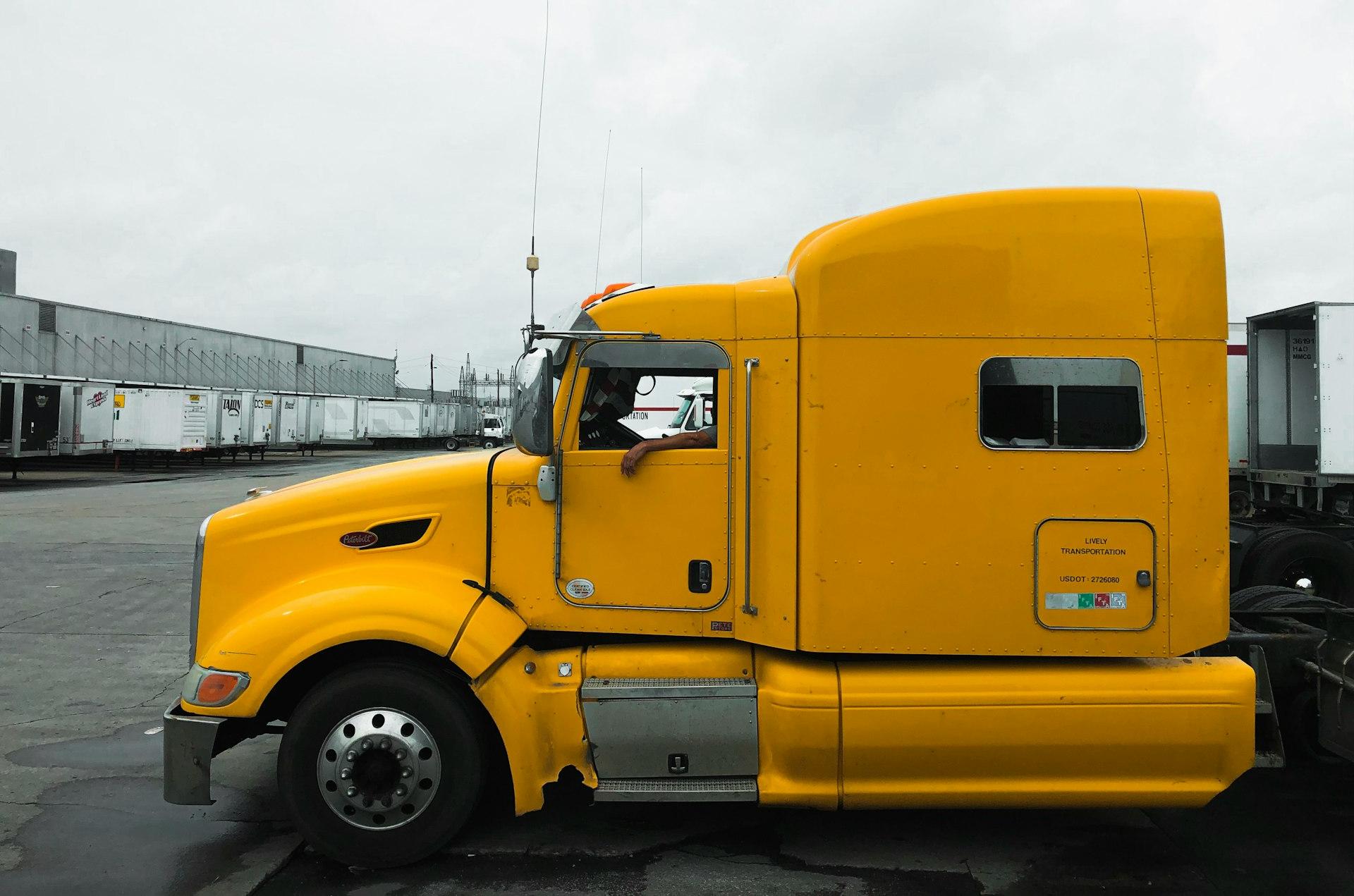 yellow truck